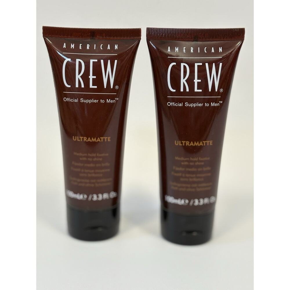Lot of 2 American Crew Ultramatte Medium Hold Fixative with No Shine 3.3 FL OZ